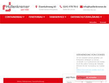 Tablet Screenshot of huellenkremer.de